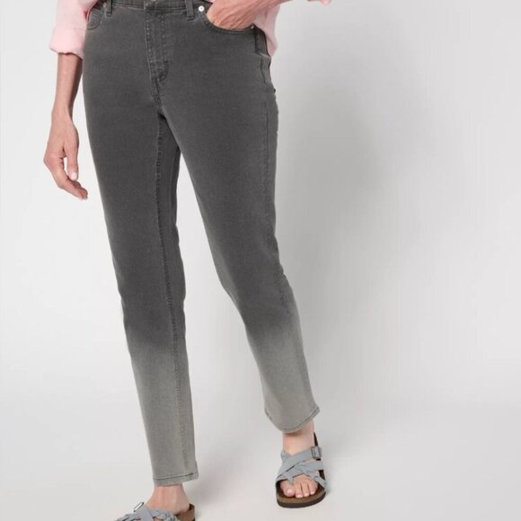 Stella McCartney skinny cotton no stretch ombré medium wash trend Denim jean 26 - Picture 1 of 5